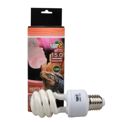 Image of Lucky Herp Reptile Intense Compact Fluorescent UVA UVB 15.0 Bulb,13W,26W Available (13 Watt)
