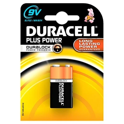 Image of Duracell Duralock Plus Power Alkaline Battery 9 V 6LR61