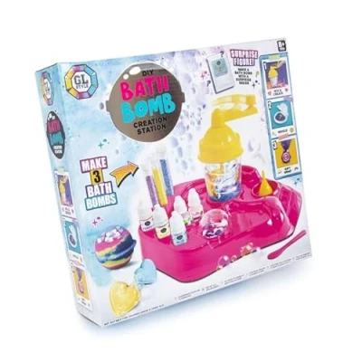 Image of GL Style DIY Bath Bomb Creation Station Kids Make Your Own Colourful Scented Fizzing Bombs Childrens Craft Kit for Ages 8+
