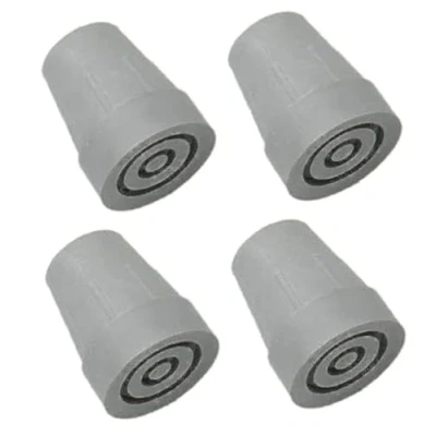 Image of 4 x 22mm Rubber Ferrules For Walking Sticks, Canes or Crutches