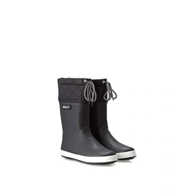 Image of Aigle Giboulee 2 Rain Boot Unisex Kids, Noir Blanc, 4.5 UK Child