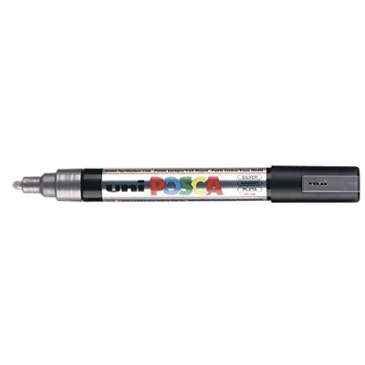 Image of Posca UNI BALL MARKER Pen PC 5M SILVER Single