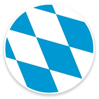 Image of 2 x 10cm Bavaria Flag Vinyl Sticker Decal Laptop Car Bike Germany German #9080 (10cm Wide High)