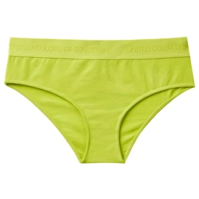 Image of United Colors of Benetton Women&#039;s 3op81s00t Briefs Underwear, Lime 2c7, S