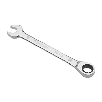 Image of Stanley 4 89 943 Combination Spanner with Ratchet, Silver, 18 mm