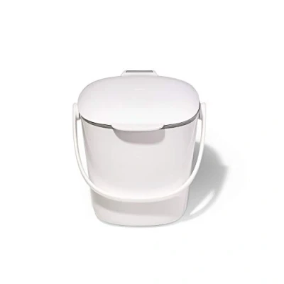 Image of OXO Good Grips Easy Clean Compost Bin White 2.8 Litre