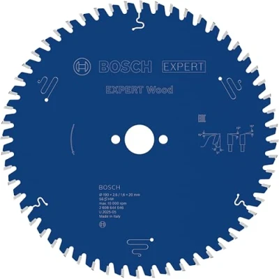 Image of Bosch 2608644046 EXWOH 56 Tooth Top Precision Circular Saw Blade, 0 V, Blue