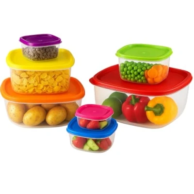Image of ARSUK Food Containers Storage Boxes with Lids Stackable Airtight BPA Free Microwave Freezer Dishwasher Safe (Set of 7Pcs)