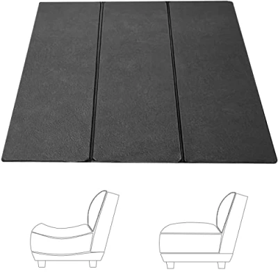Image of KISAA Living Sofa Saver Adjustable/Foldable Cushion Support Board, Sag Savers 1,2,3 Seater Rejuvenator Boards Couch (Black, 1 Seater)