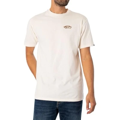 Image of Vans Men&#039;s Off The Wall Block Fill Ss Crew Tee B T Shirt, White, S