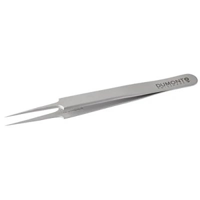 Image of Neolab Straight Tip Thickness 0.06 mm 2 1044 Dumont Dumoxel Tweezers, Number 5