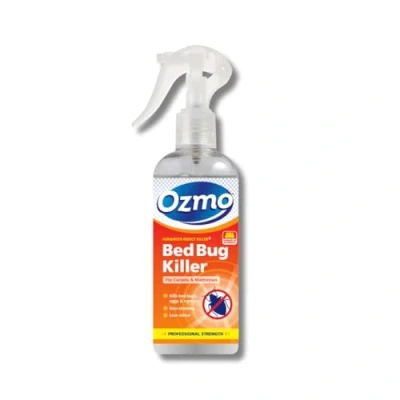 Image of Ozmo Bed Bug Killer Spray, 250ml, Kills Bugs, Eggs &amp; Nymphs, Non Staining, Low Odour, for Carpets, Mattresses Bedding
