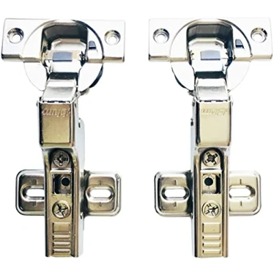 Image of Blum Clip Top BLUMOTION 110 Degree Standard Hinge Kitchen Cabinet Cupboard Door Hinges 71MB3650, Self Close Mechanism Hinges, Half Overlay/Dual Fast Assembly Buffering Made in Austria Pack of 2