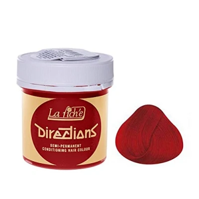 Image of DIRECTIONS Pillarbox Red Semi Permanent Hair Colour 88ml Tub