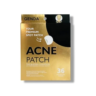Image of GENDA Pimple Patches for face, Acne Spot Patches, Treatment Zits and Blemish Dots, Hydrocolloid Invisible Stickers 36 Count