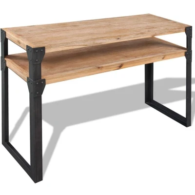 Image of vidaXL Console Table Solid Acacia Wood 120x40x85 cm