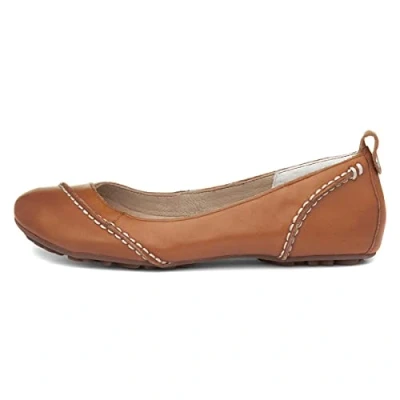 Image of Hush Puppies Women&#039;s Janessa Ballet Flats, Brown (Tan Leather), 3 UK 36 EU