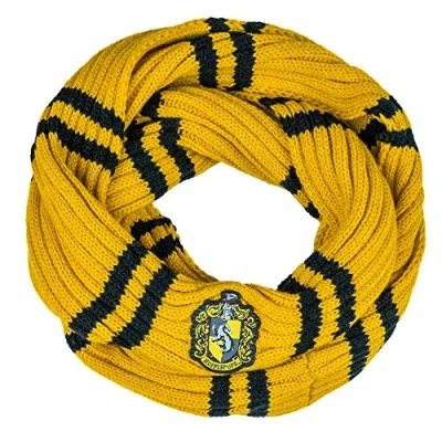 Image of Cinereplicas Harry Potter Infinity Scarf Ultra soft Officially licensed Hufflepuff 190 cm Yellow &amp; black