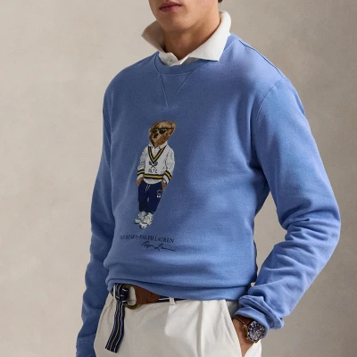 Image of Polo Ralph Lauren LONG Sleeve Sweatshirt, Men&#039;s, Size: Small, Campus blue