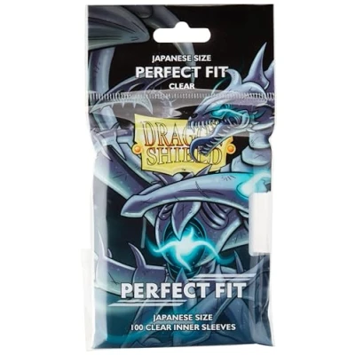Image of Arcane Tinmen Dragon Shield Perfect Fit Toploaders Japanese Size Inner Sleeves 100pk Clear (AT 13051)