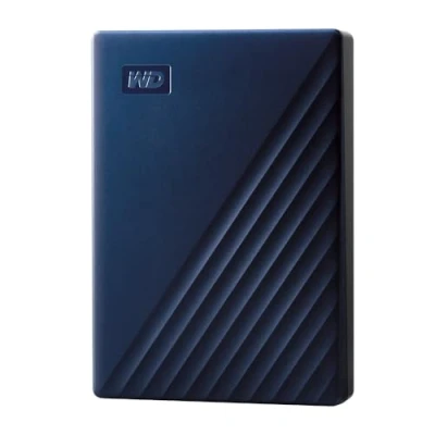 Image of WD 4TB My Passport for Mac portable external storage, USB 3.0, Compatible hard drive, software device management, backup and password protection, Time Machine Ready, Midnight Blue