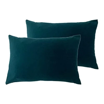 Image of furn. Contra Twin Pack Polyester Filled Cushions, Teal, 40 x 60cm