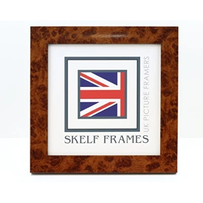Image of Skelf Frames 280mm x Square Picture Photo Poster Frame with Glass (Walnut)
