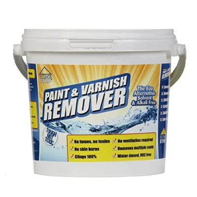 Image of Home Strip Paint &amp; Varnish Remover Water Based, Toxic Solvent Free Stripper for Ceramic, Concrete, Wood, Plaster, Masonry (2L)