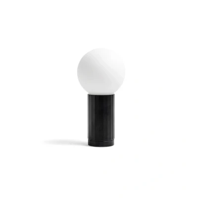 Image of HAY Turn on LED table lamp, dimmer, black base