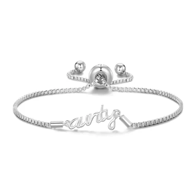 Image of Philip Jones Silver Plated Aunty Bracelet Created with Zircondia® Crystals