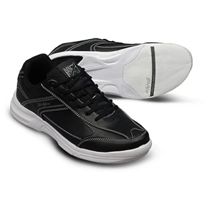Image of KR Strikeforce Men&#039;s Flyer Lite Bowling Shoes, Black, 9.5 Wide