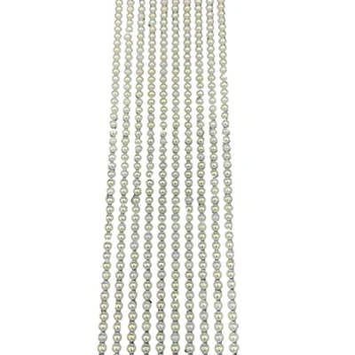 Image of 500 x Self Adhesive Pearls Gems 3mm Mini Flat Backed Round Beads Strips Embellishments (AB Ivory)