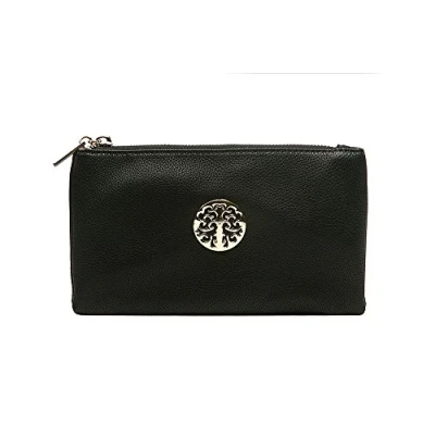 Image of Women&#039;s Long &amp; Son Small Clutch, Wristlet, Shoulder ,Cross Body Bags (Black)