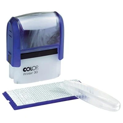 Image of COLOP Printer 30/1 DIY Stamp 100861 47x18mm Self inking Kit Create Your Own