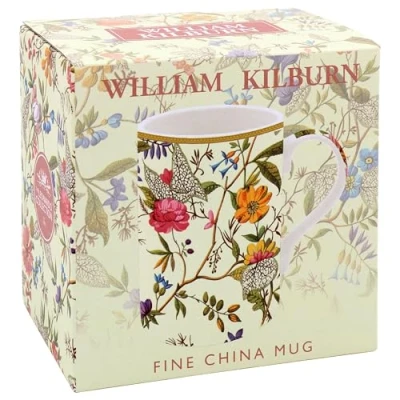 Image of The Leonardo Collection William Kilburn Mug for Home &amp; Kitchen Stylish Ceramic Mugs Tea Coffee Lovely Cup Set Mens Gifts Birthday Women