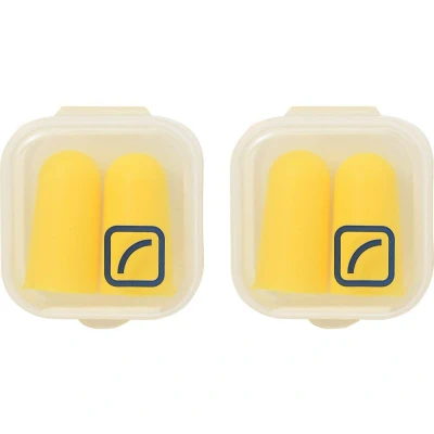 Image of Travel Blue Foam Earplugs Twin Set, Effective Reusable Ear Plugs for Adults, Pressure &amp; Noise Reducing, 2 Pack, Yellow