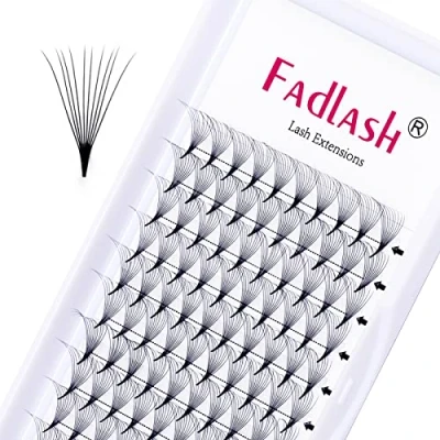 Image of Volume Lash Extensions 10D Premade Russian 0.07 C Curl 11mm*12 Pre Made Lashes Fan Lashes（10D 11）