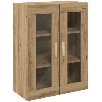 Image of vidaXL Hanging Wall Cabinet Artisian Oak 69.5x34x90 cm