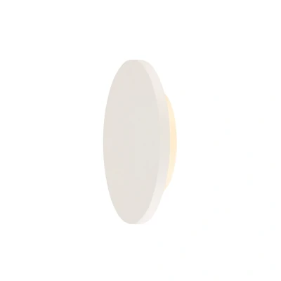 Image of SLV Plastra LED wall light made of plaster, round