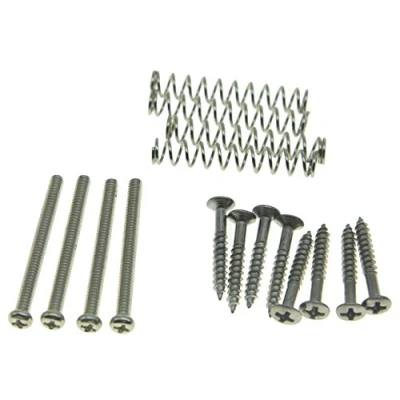 Image of Dopro Imperial/USA Thread Humbucker Pickup Ring Height Screws Surround Frame Mounting Springs for/EMG/Seymour Duncan/Dimarzio Nickel
