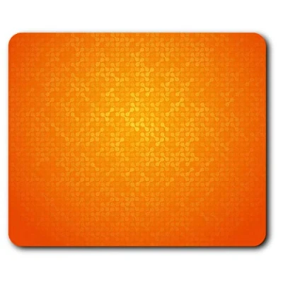 Image of Bright Orange Patterned Mouse Mat Pad Computer PC Laptop Gaming Office Home Desk Accessory Gadget 2558