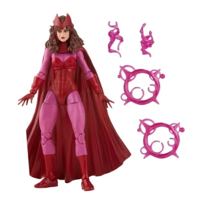 Image of Marvel Legends Series Scarlet Witch 15 cm Retro Packaging Action Figure Toy, 4 Accessories, Multicolor, F5884