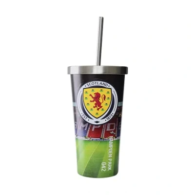 Image of FOCO Football Scotland FC Premier League Official Merchandise Insulated Digital Print Cup and Straw