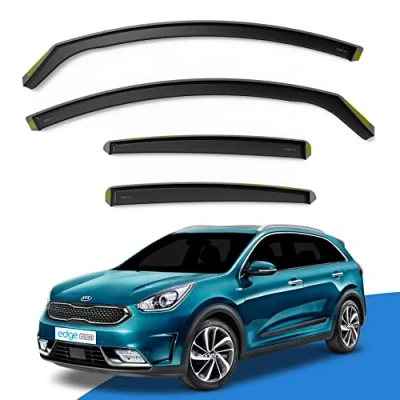 Image of EdgeVisors Wind Deflectors Set Fits: KIA NIRO 2016 2022 5 Door SUV 4pc
