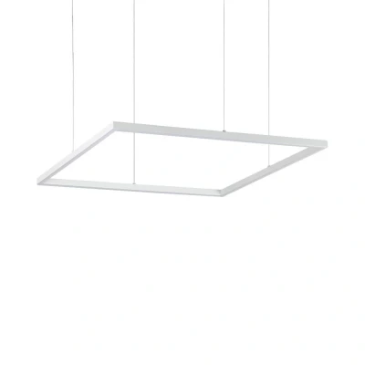 Image of Oracle Slim Non Dim Decorative Square Integrated Pendant Light White, 3000K, 41W