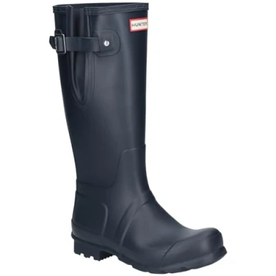 Image of Hunter Women&#039;s Mens Original Side Adjustable Rain Boot, Navy, 10 UK