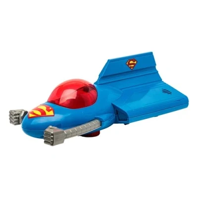 Image of McFarlane Toys, DC Multiverse, 5 inch Super Powers Supermobile Action Figure Vehicle Compatible with Figures, Collectible Retro 1980’s Line Ages 12+
