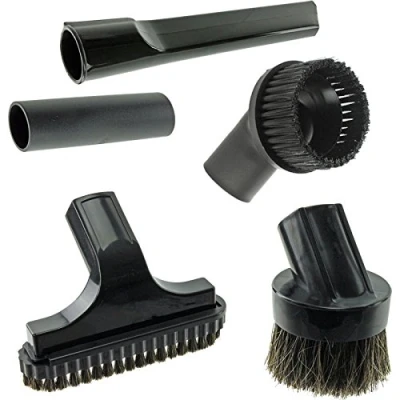 Image of SPARES2GO Mini Crevice Stair &amp; Round Brush Tool Kit for AEG Vacuum Cleaners (32mm)