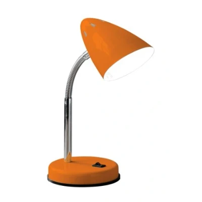 Image of Premier Housewares Bedside Table Lamp orange gloss Desk Lamps Metal Reading Light Spot Book 36.5 x 13 cm, H37 W13 D13cm