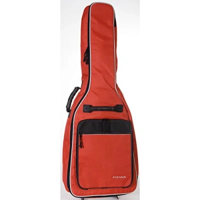 Image of GEWA guitar Gig Bag Economy 12mm for classical 1/4 1/8 red (tearproof and waterproof, padding, luxury backpack straps, large accessory compartment) 212132